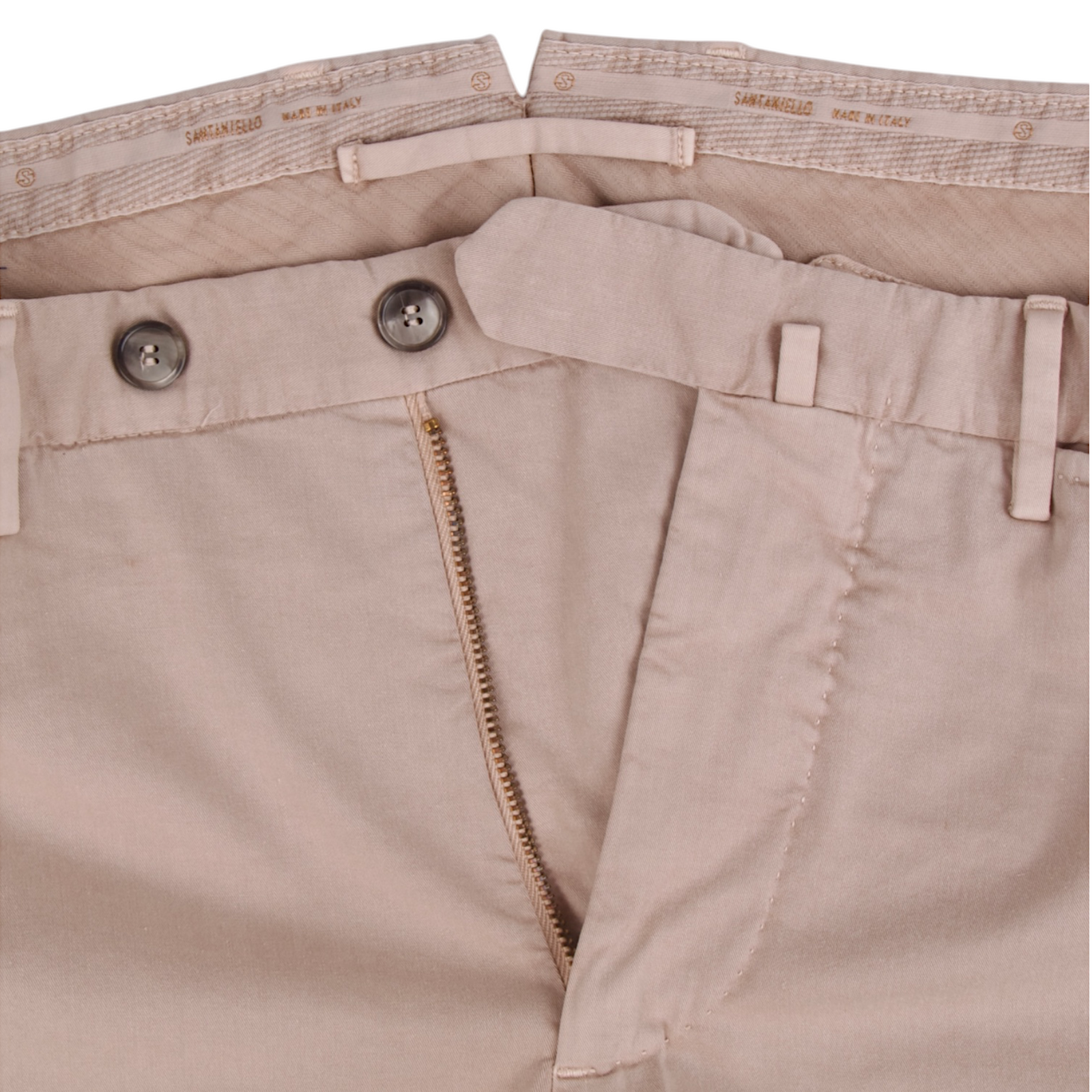 Santaniello Baumwollhose Evoluto Dunkelbeige