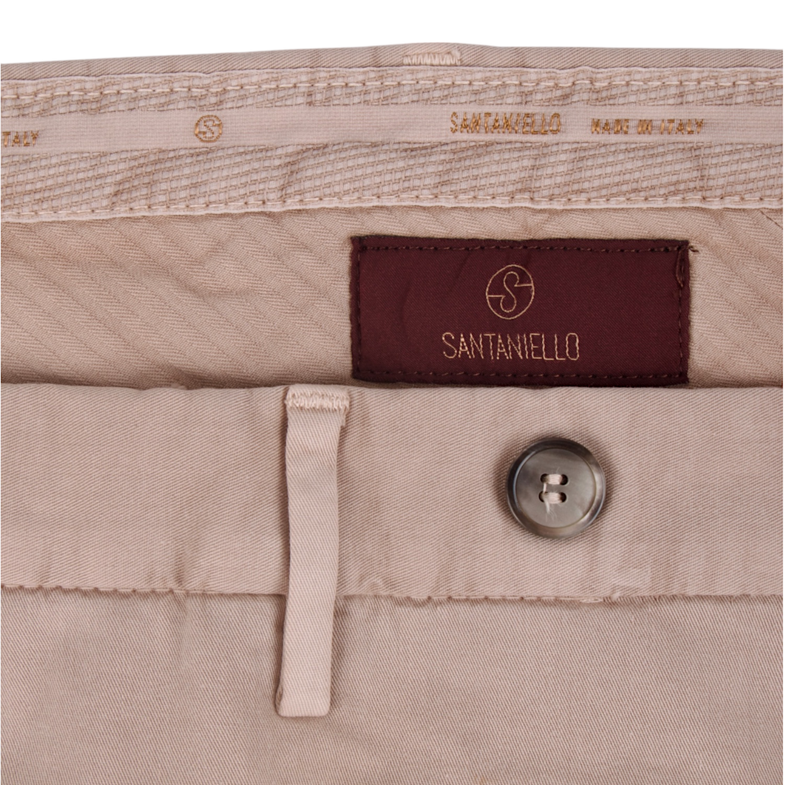 Santaniello Baumwollhose Evoluto Dunkelbeige