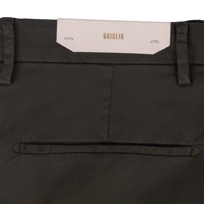 Briglia 1949 Baumwollhose Model Tiberio Dunkelgrün