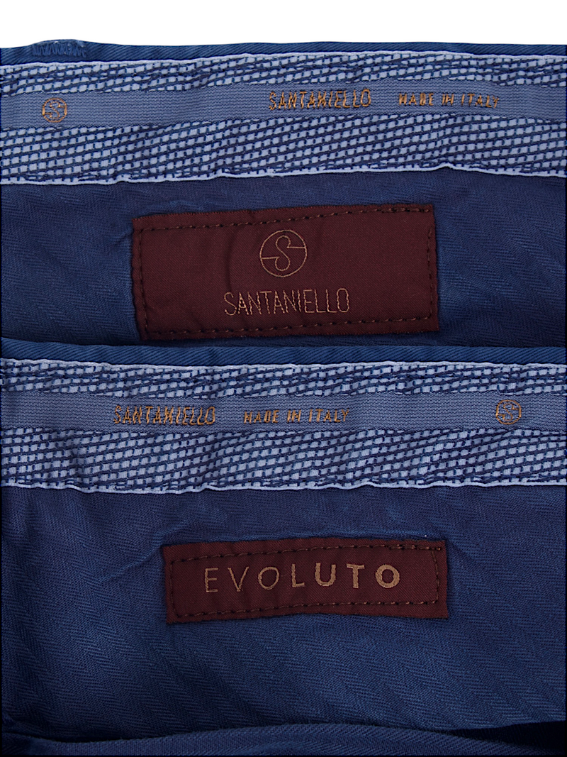 Santaniello cotton trousers Evoluto royal blue