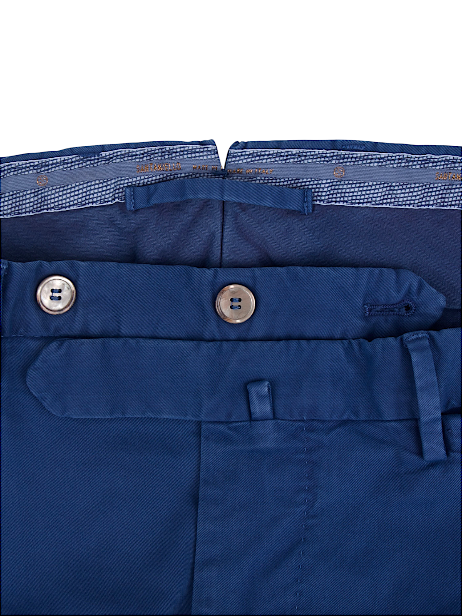 Santaniello cotton trousers Evoluto royal blue