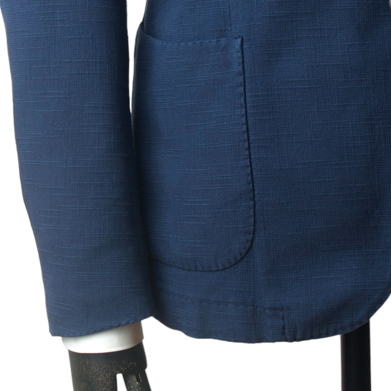 Santaniello Baumwolle Seidensakko Blau
