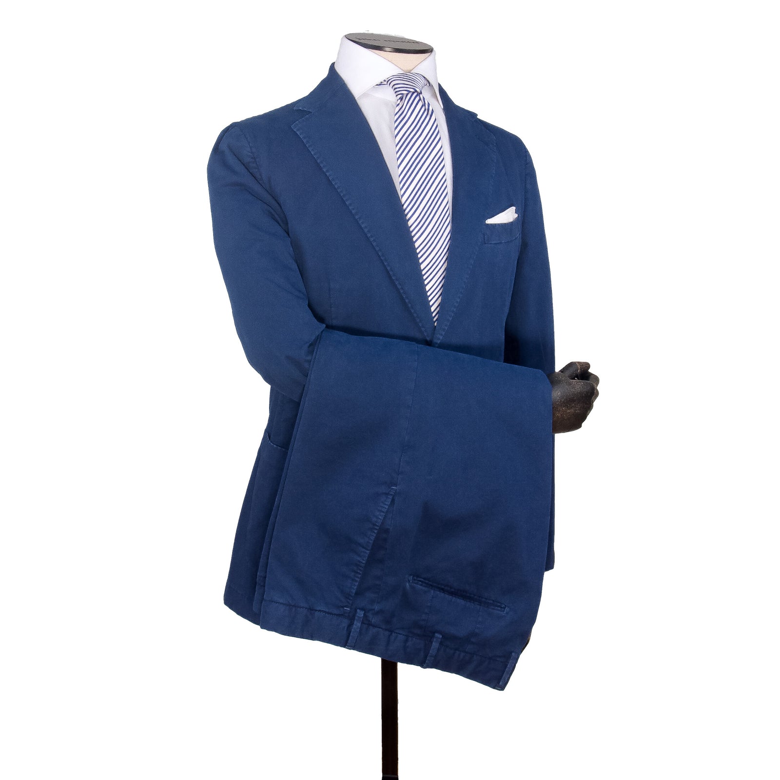 Santaniello gewaschener Sommer Anzug in Royal Blau