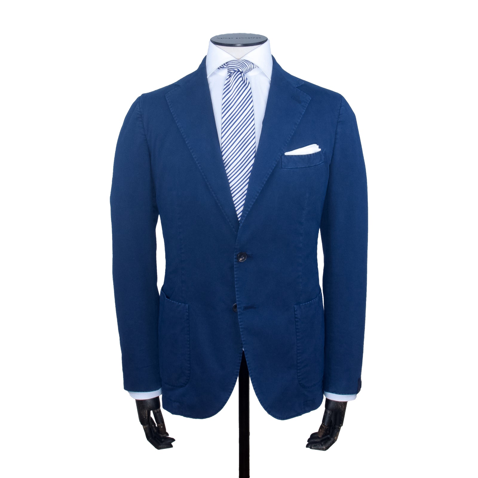 Santaniello gewaschener Sommer Anzug in Royal Blau