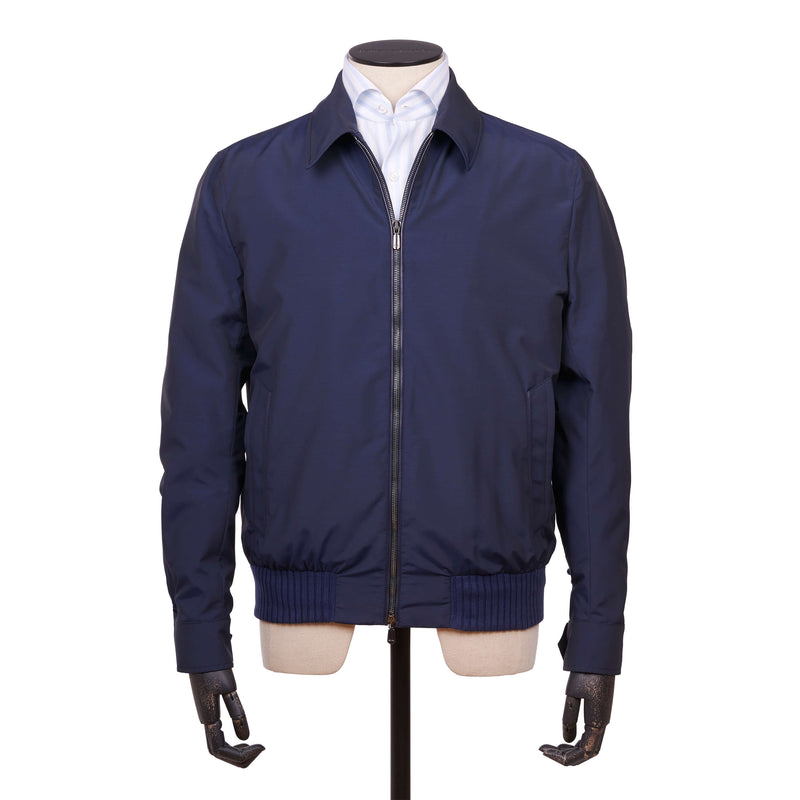 Cesare Attolini marineblauer Sommer Blouson