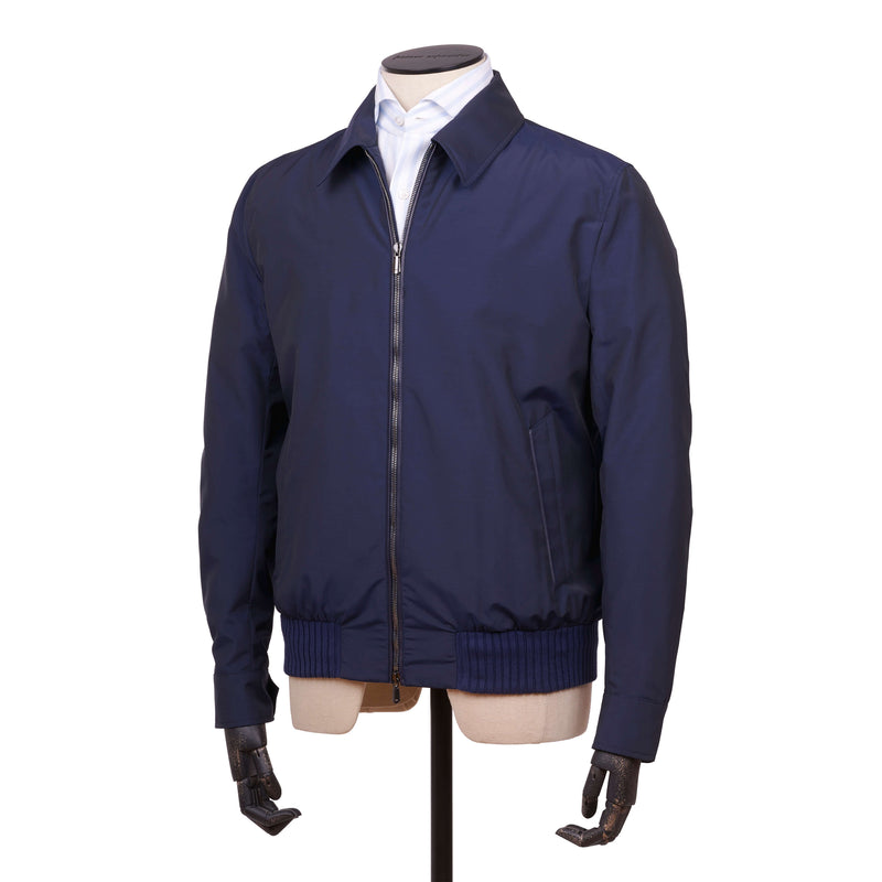 Cesare Attolini marineblauer Sommer Blouson