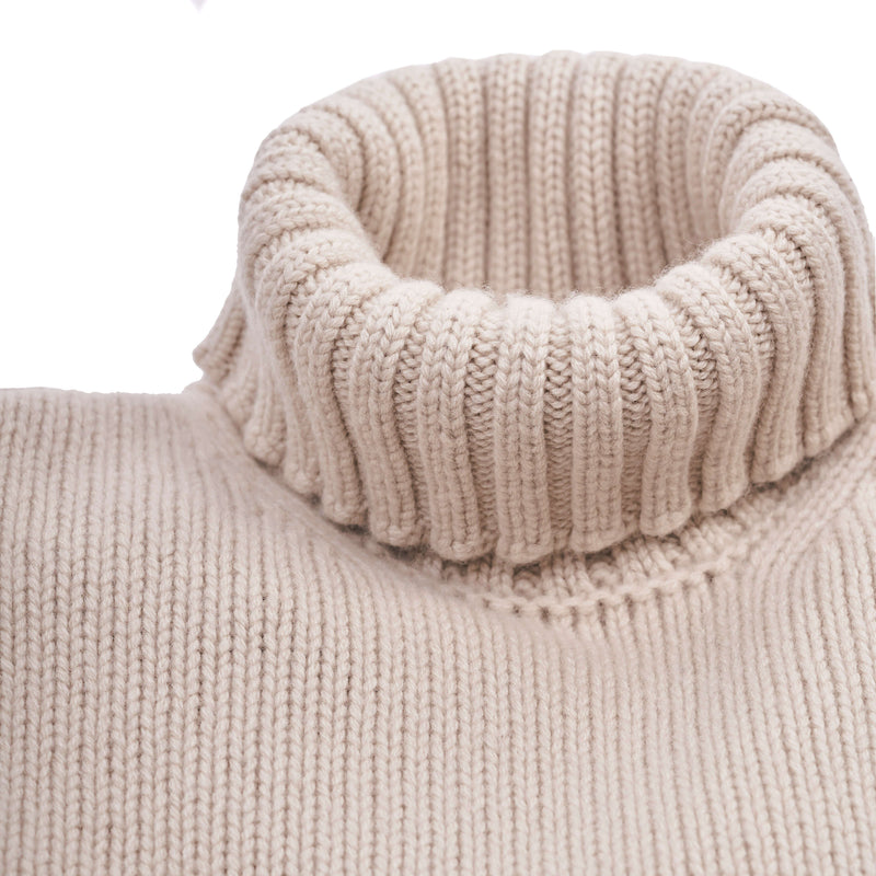 Drumohr Hellbeige Kaschmir Rollkragenpullover