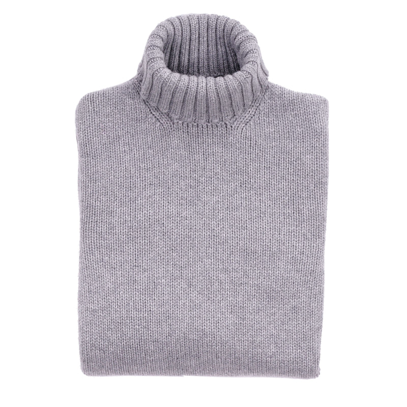 Drumohr Grau Kaschmir Rollkragenpullover