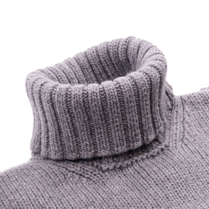 Drumohr Grau Kaschmir Rollkragenpullover