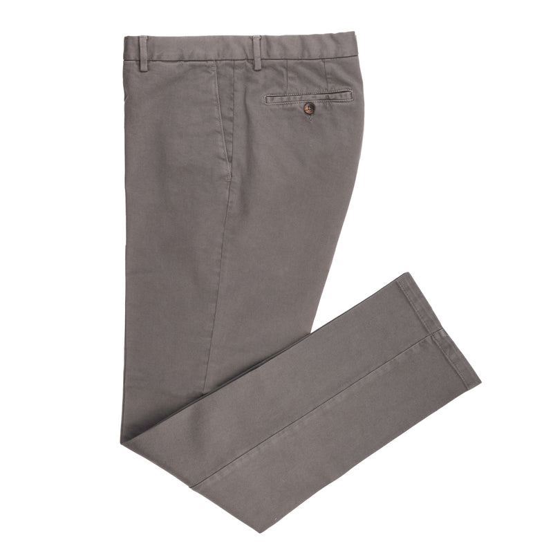 Finamore, Baumwollhose Chino Braunbeige