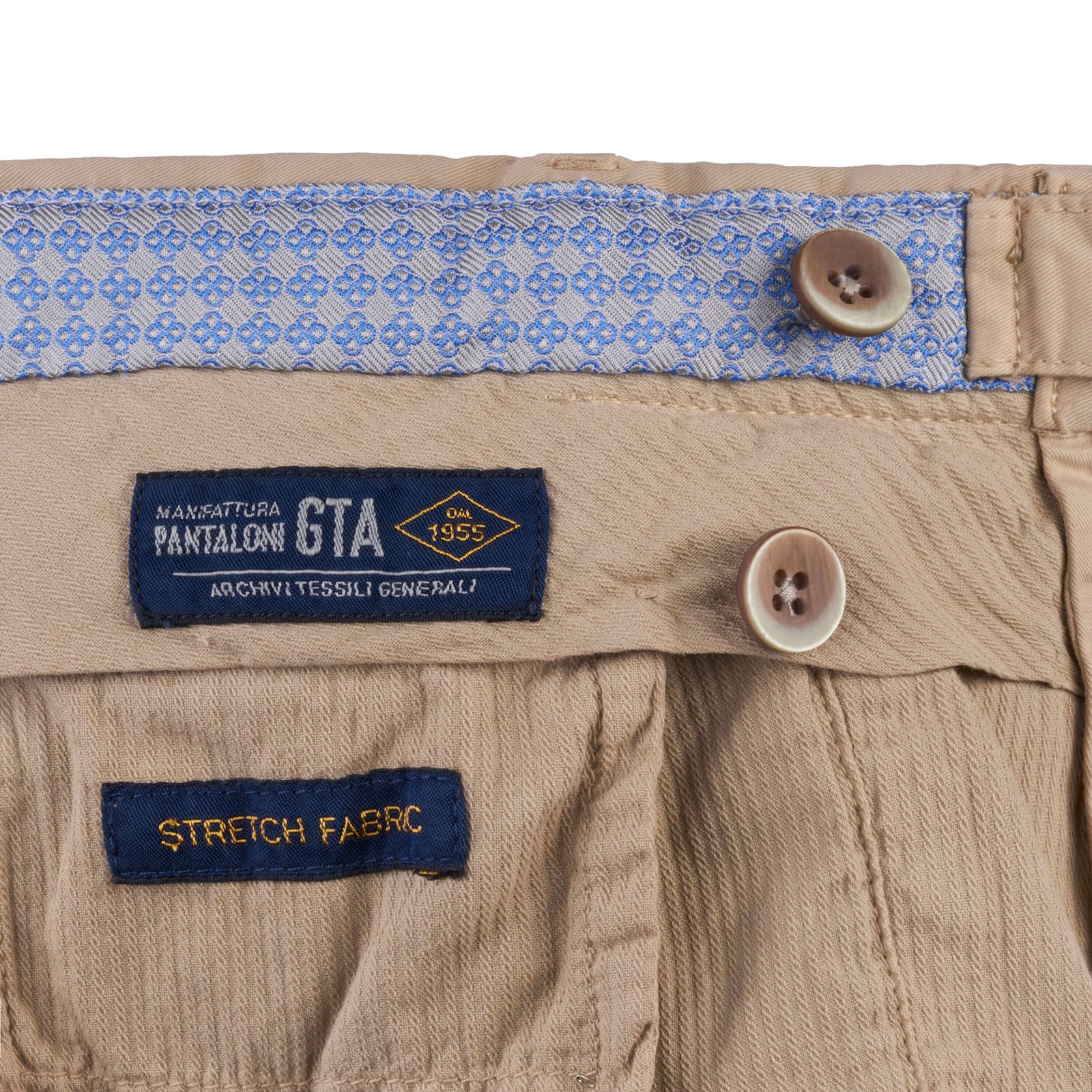 GTA Pantaloni Baumwollhose Beige