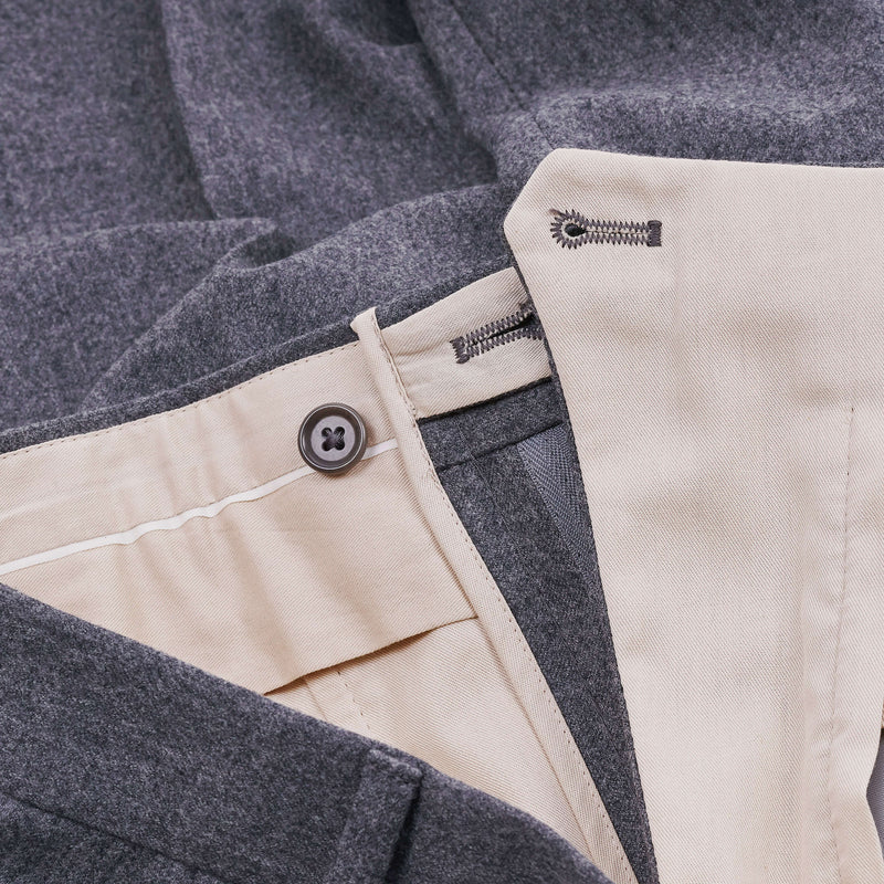Gaiola Napoli Grauer Winter Flanell Anzug
