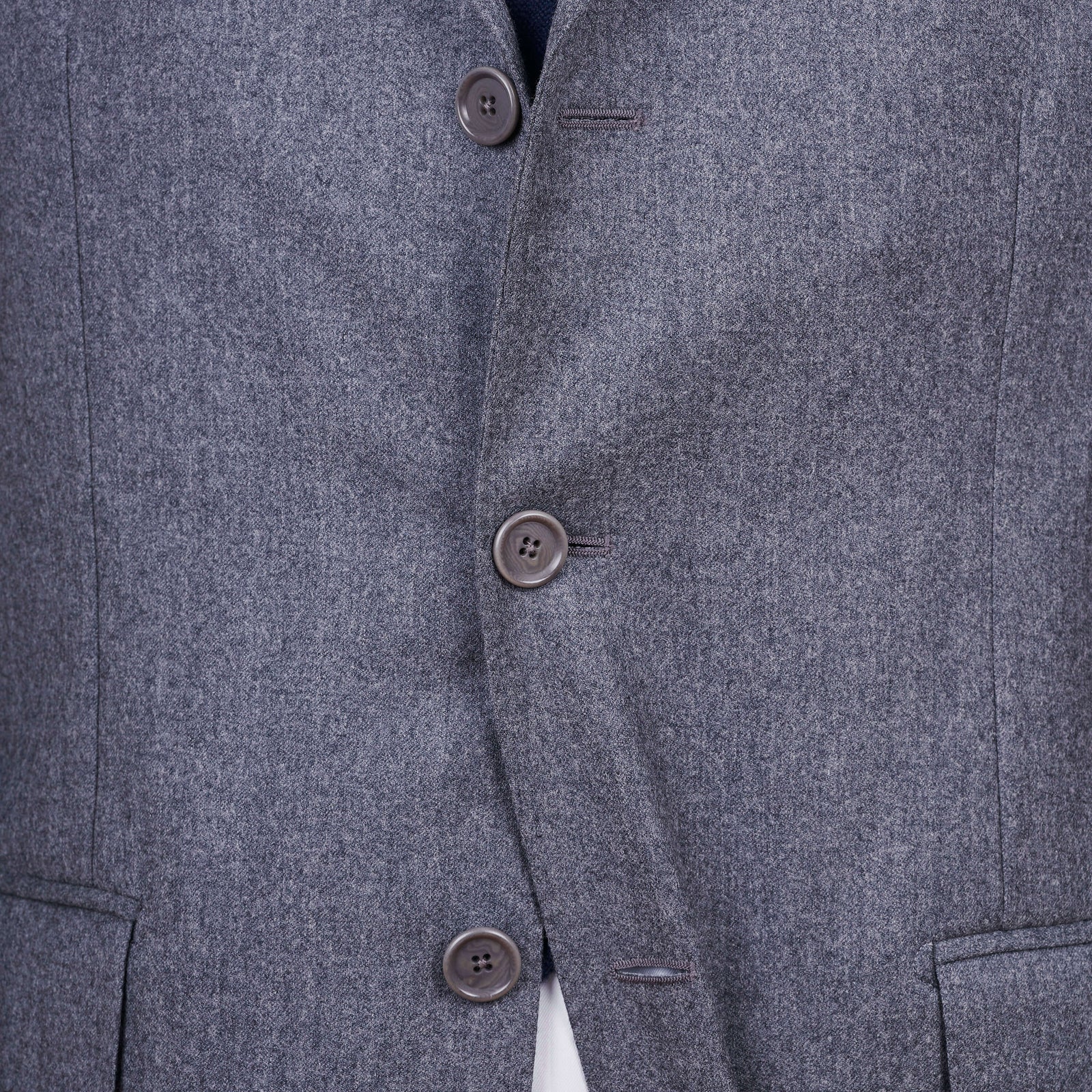Gaiola Napoli Grauer Winter Flanell Anzug