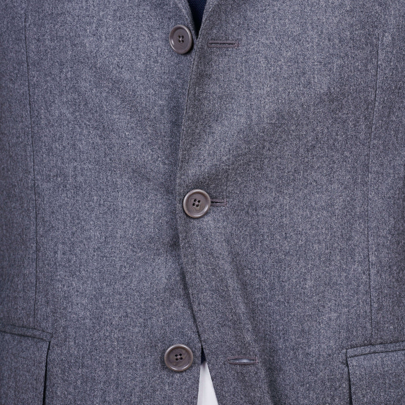 Gaiola Napoli Grauer Winter Flanell Anzug
