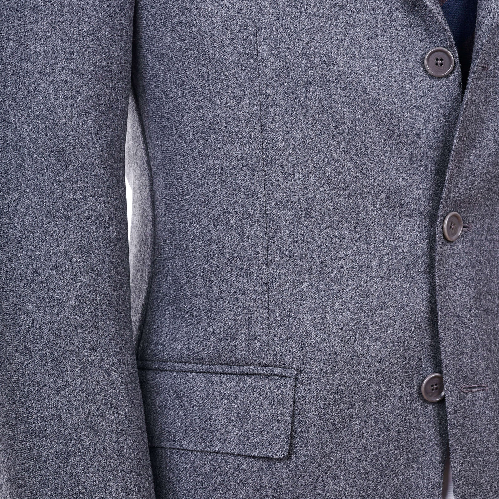 Gaiola Napoli Grauer Winter Flanell Anzug