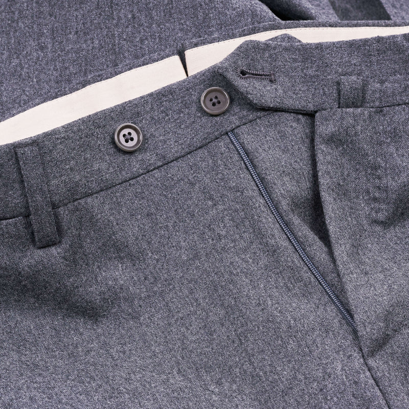 Gaiola Napoli Grauer Winter Flanell Anzug