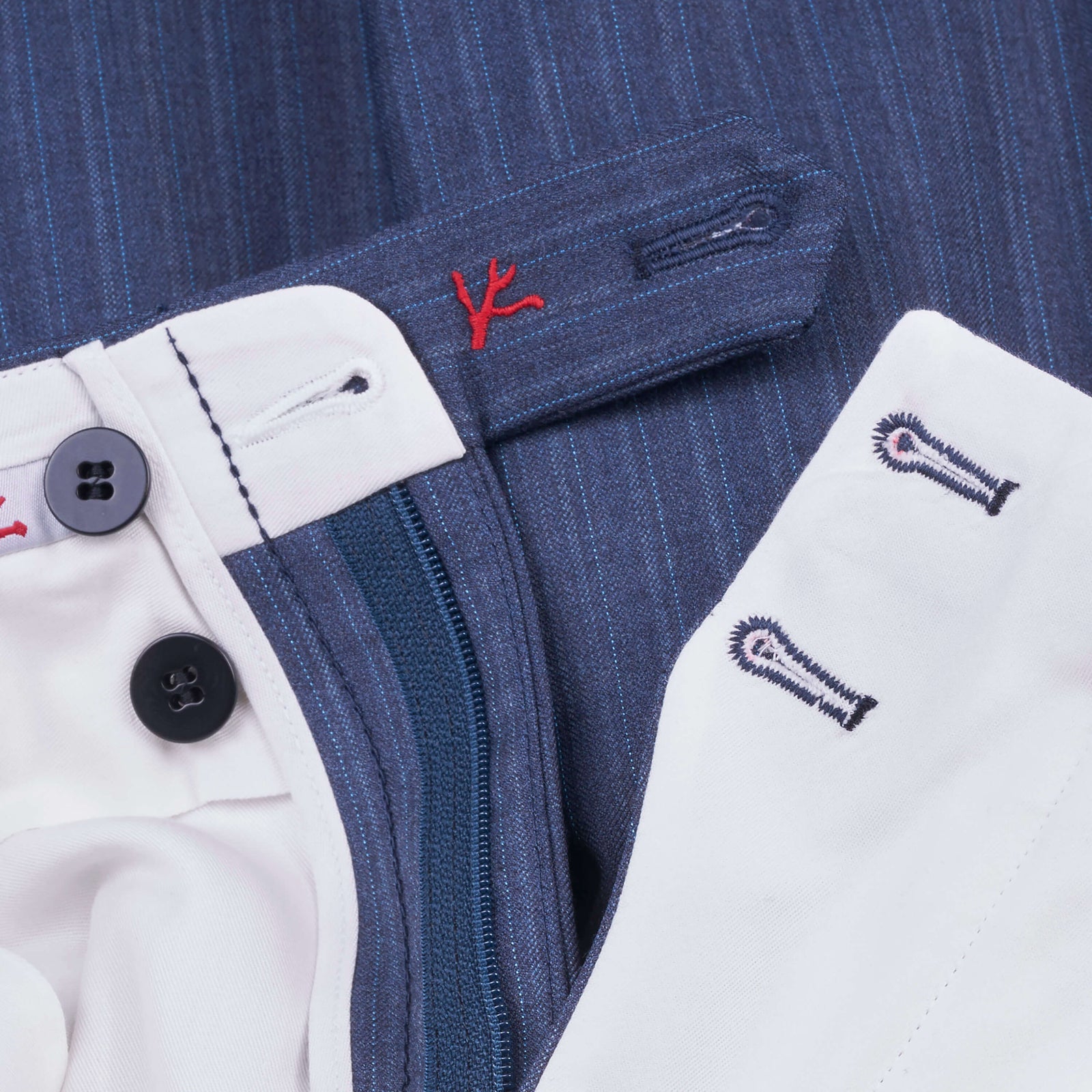 ISAIA Napoli, Schurwolle Peak Reversanzug Gestreift