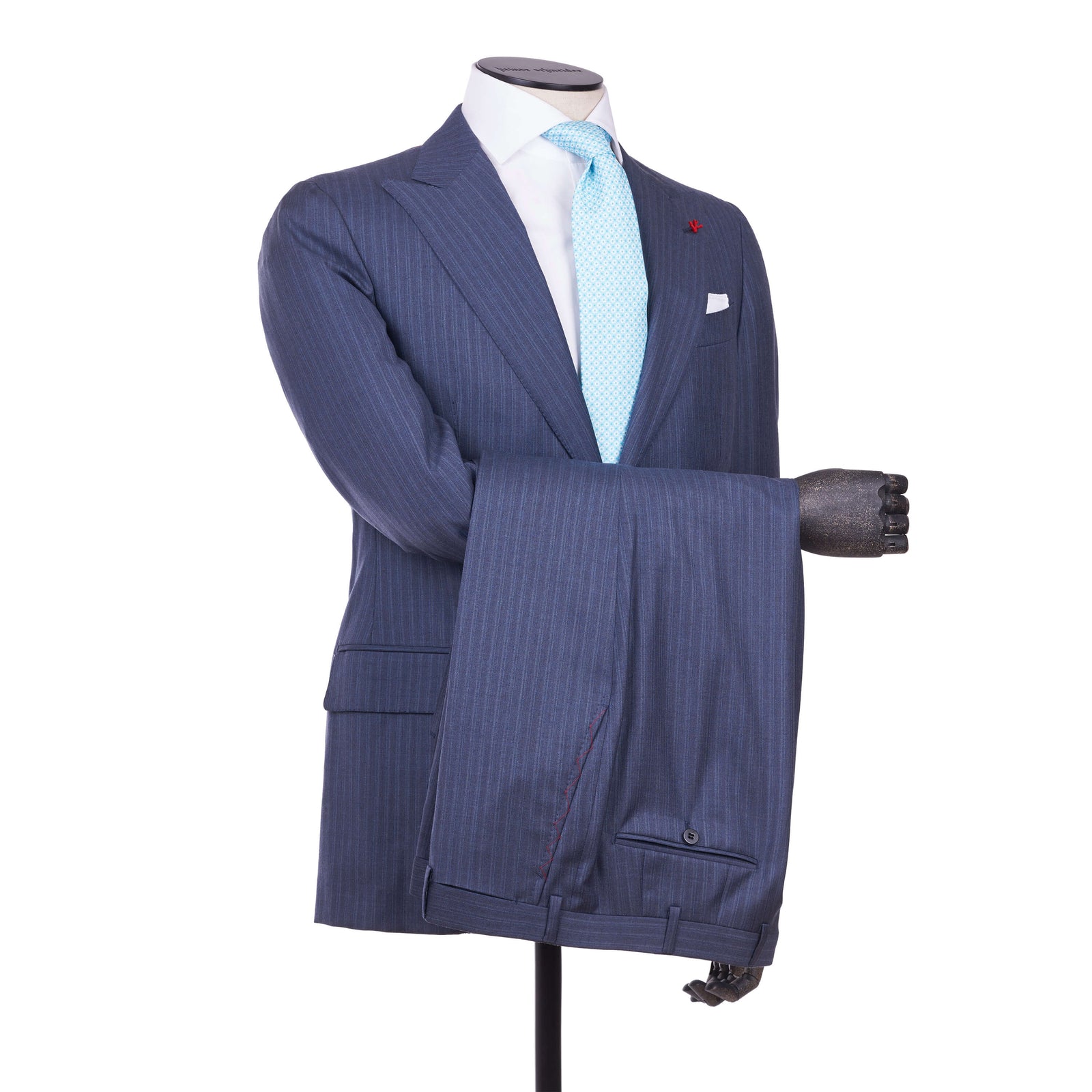 ISAIA Napoli, Schurwolle Peak Reversanzug Gestreift