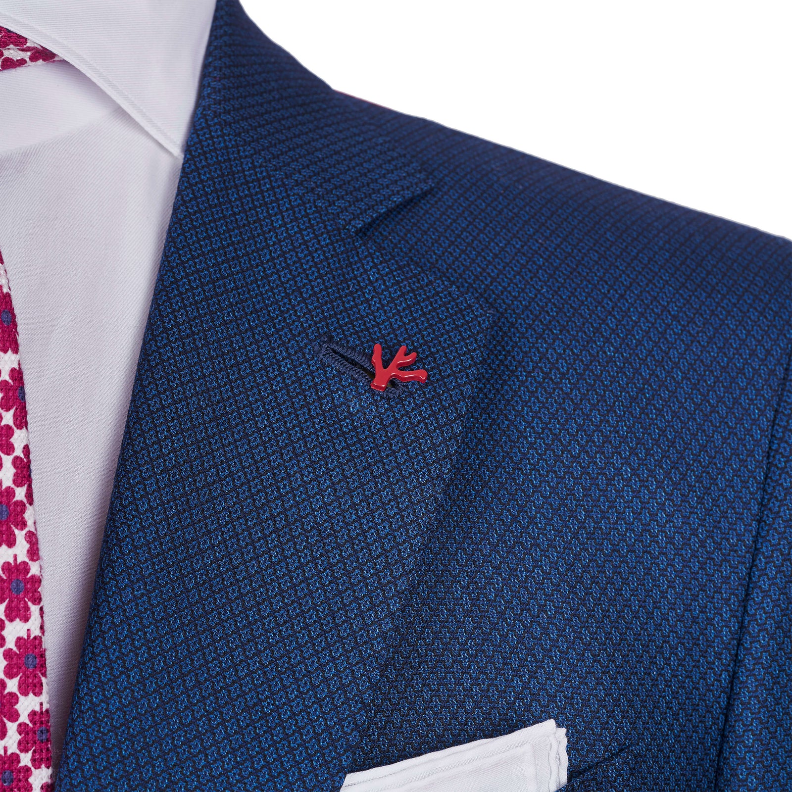 ISAIA Napoli klassischer Anzug mit edlem Birdseyemuster