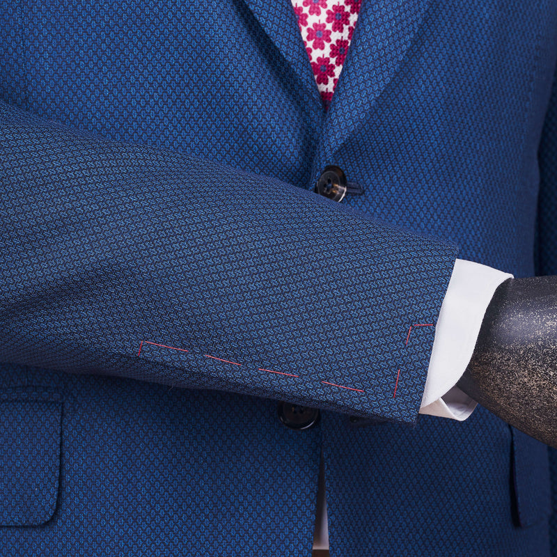 ISAIA Napoli klassischer Anzug mit edlem Birdseyemuster
