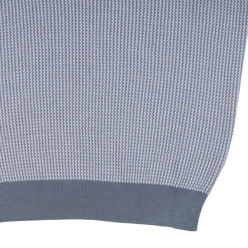 Malo salbeifarbenes Poloshirt mit kurzen Ärmeln