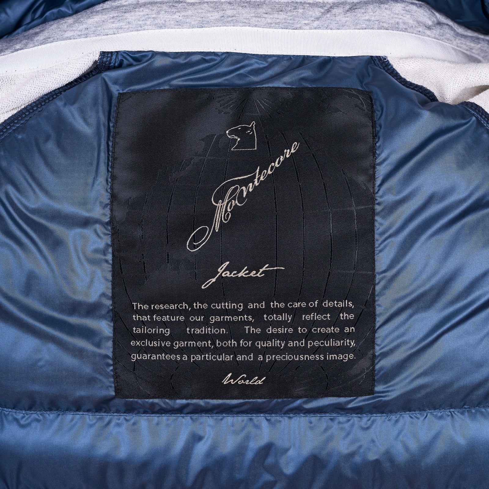 Montecore Daunenjacke Blau Grau