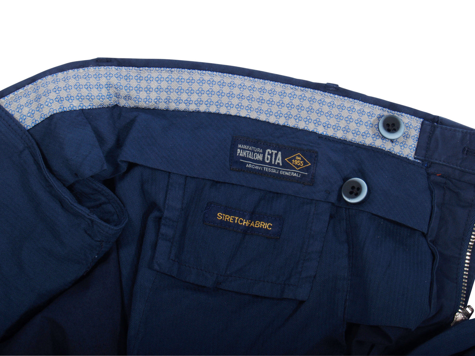 GTA Pantaloni Baumwollhose Blau