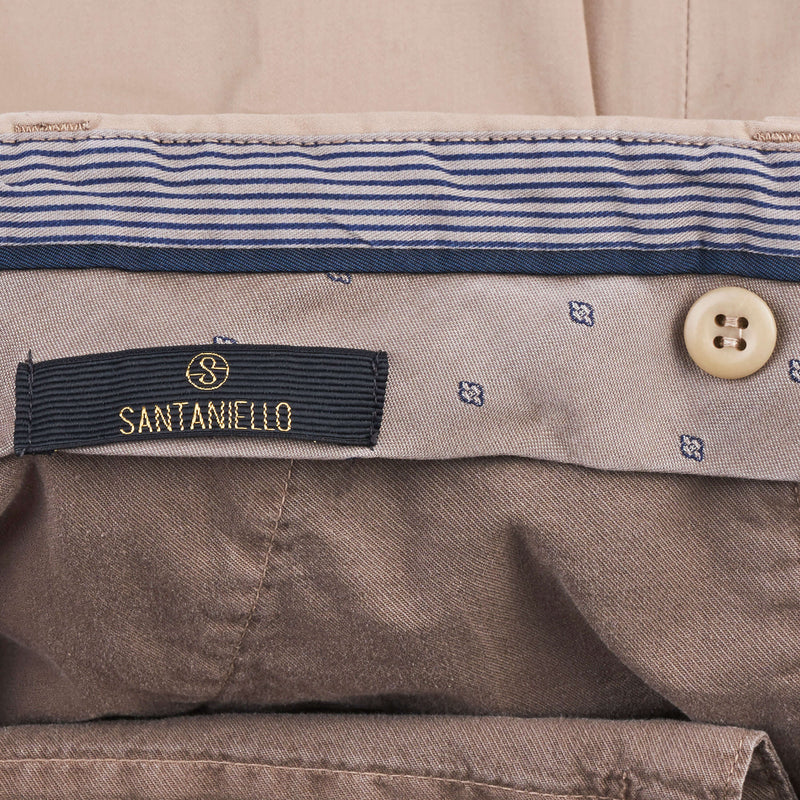 Santaniello Baumwollhose Dunkelbeige