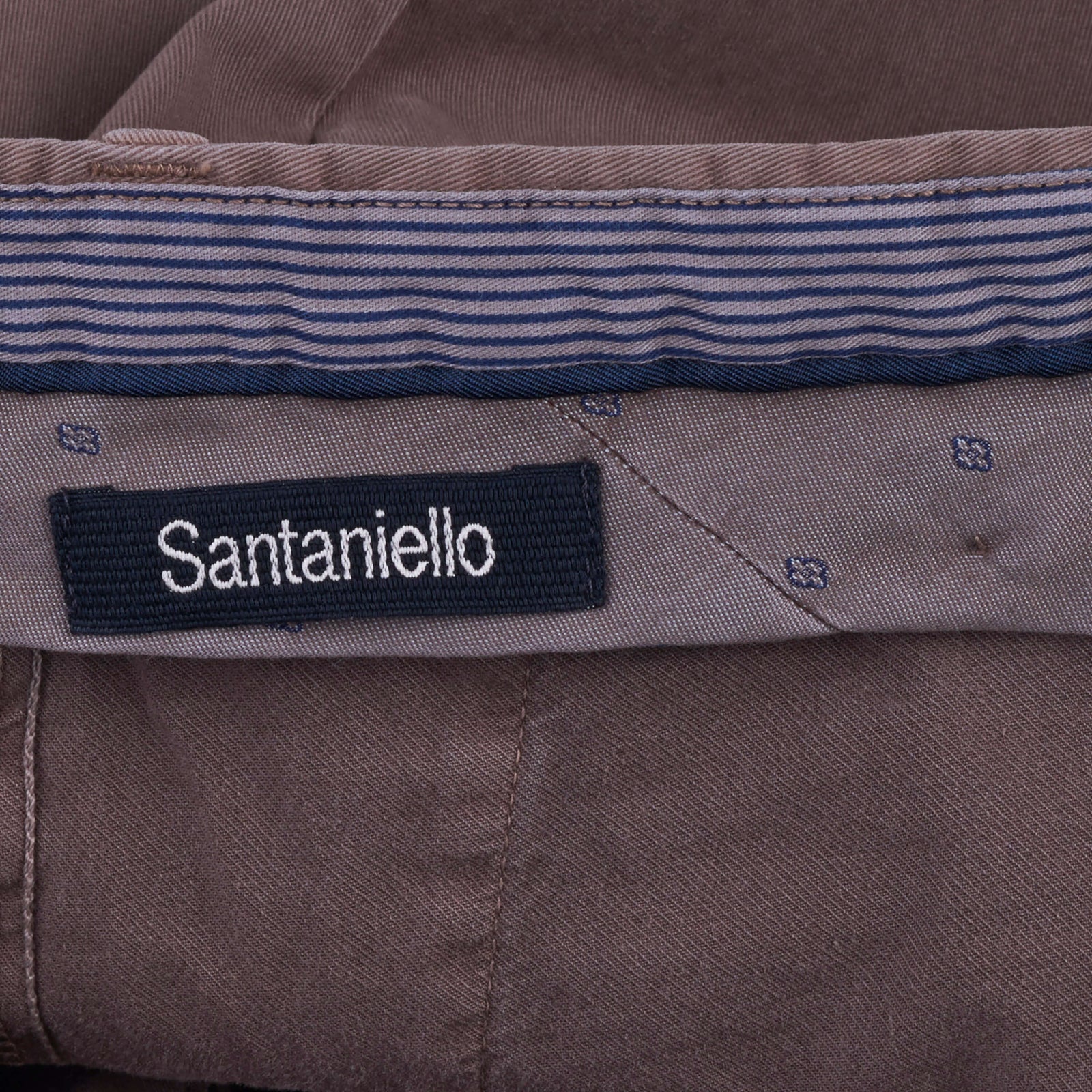 Santaniello Baumwollhose Mittelbraun
