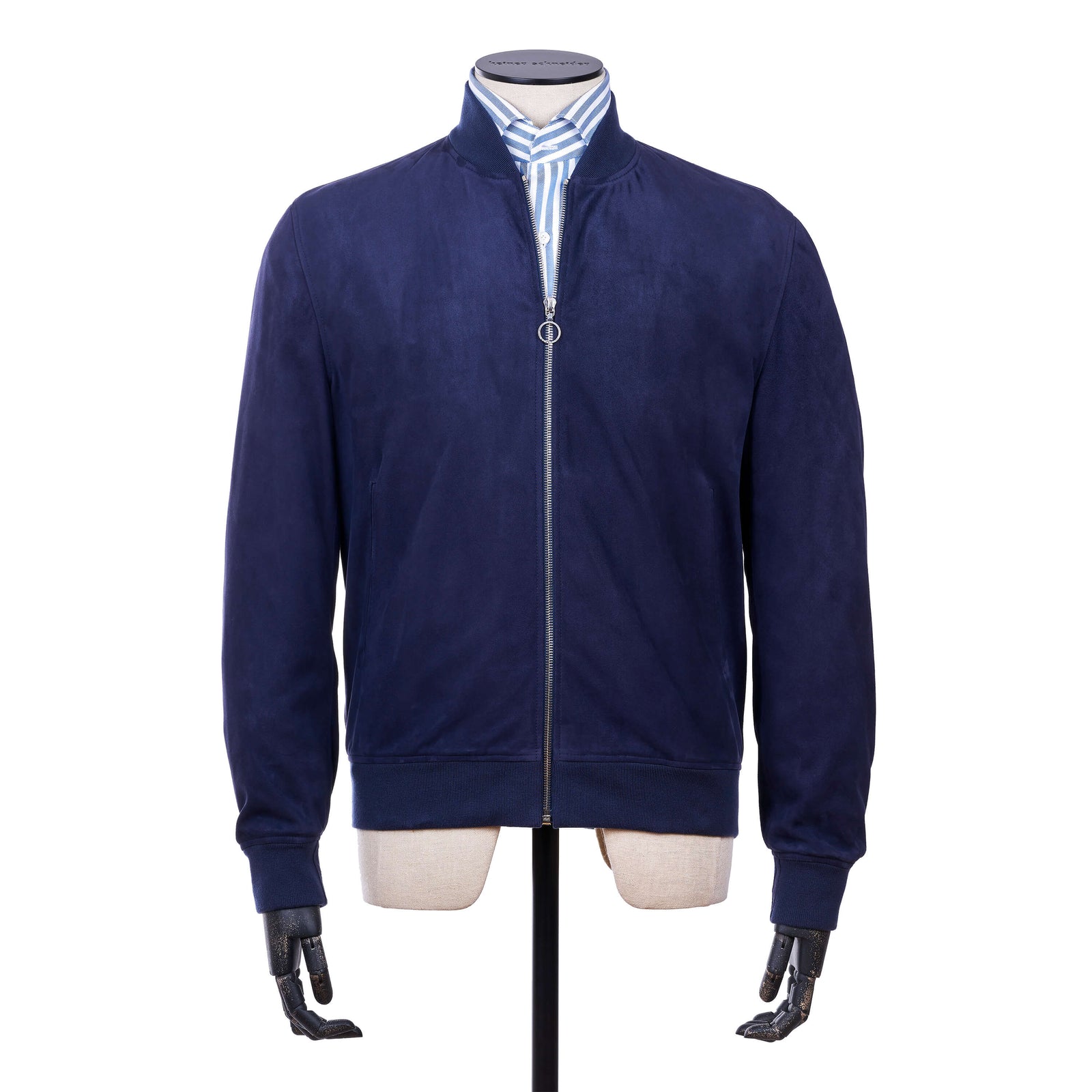 Seraphin Ziegenleder Blouson Blau