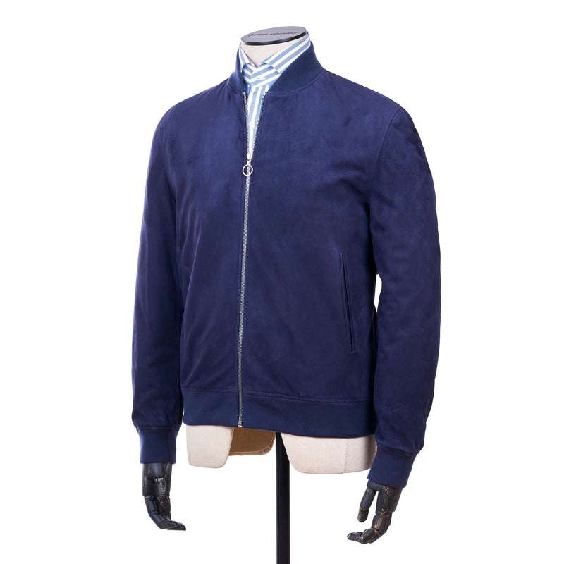 Seraphin Ziegenleder Blouson Blau