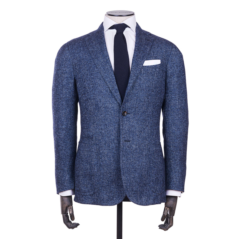 Stile Latino Alpaka Schurwolle blaues Sakko