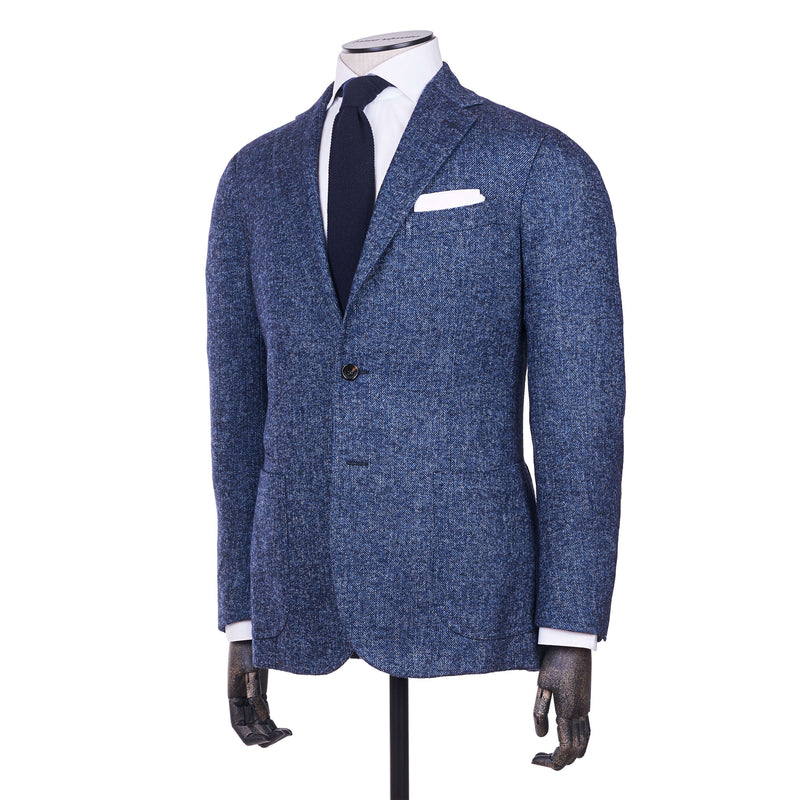 Stile Latino Alpaka Schurwolle blaues Sakko