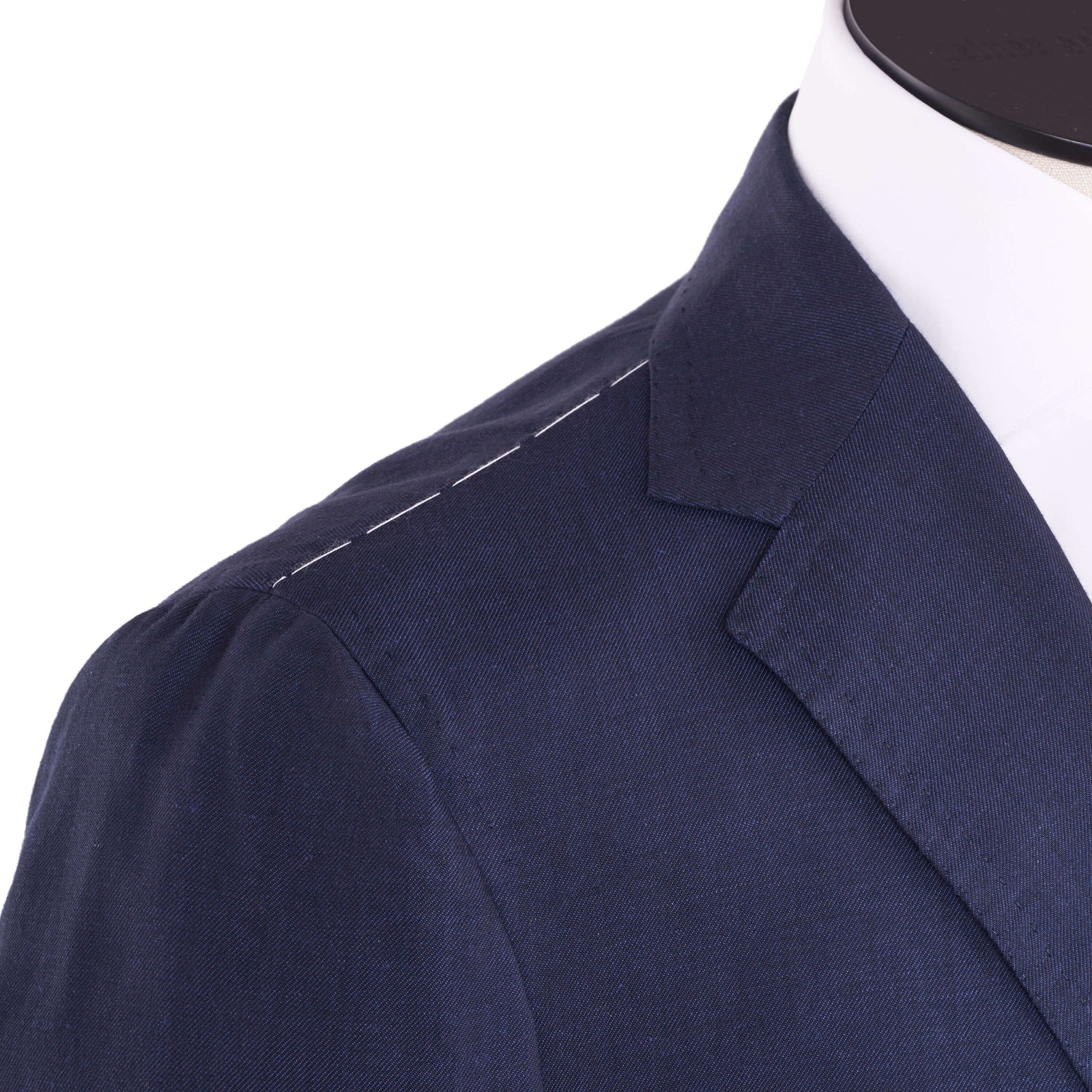 Stile Latino Napoli Leinen Baumwollsakko Blau