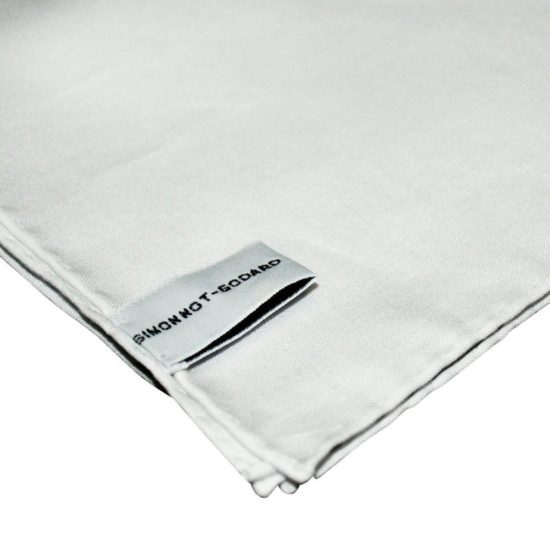 Simonnot Godard pocket square white