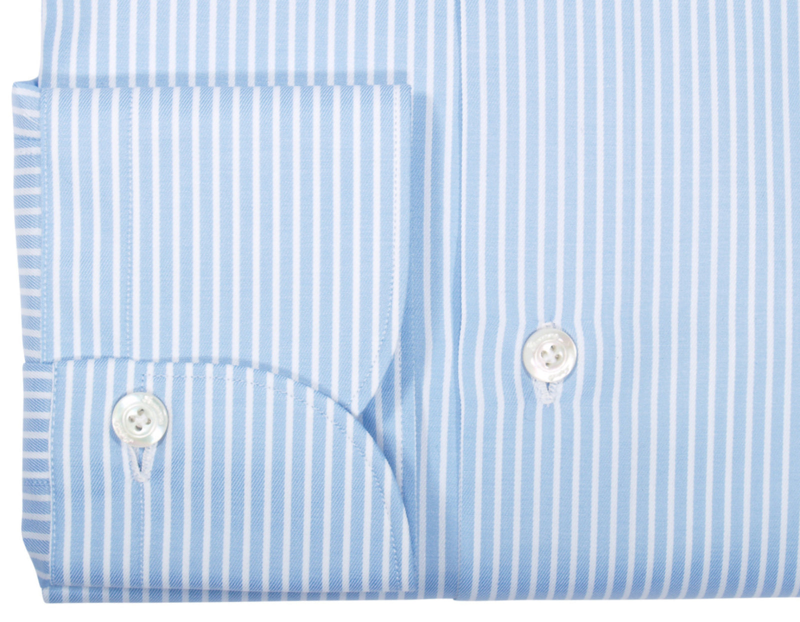 Finamore 1925 cotton shirt blue striped slim fit Milano